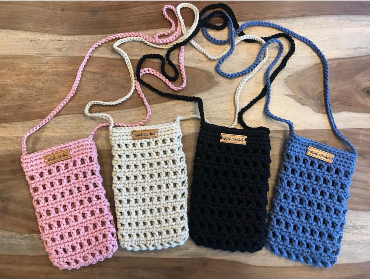 Cell Phone Crossbody Bag: Crochet pattern | Ribblr