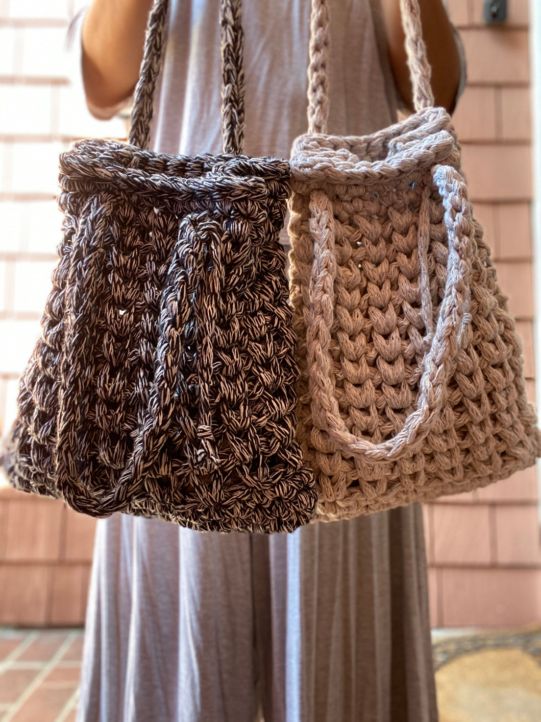 Chunky Knit Bag - digital download pattern – Ariel Crochet Fiber Art