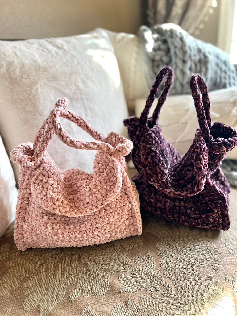 crochet flap bag